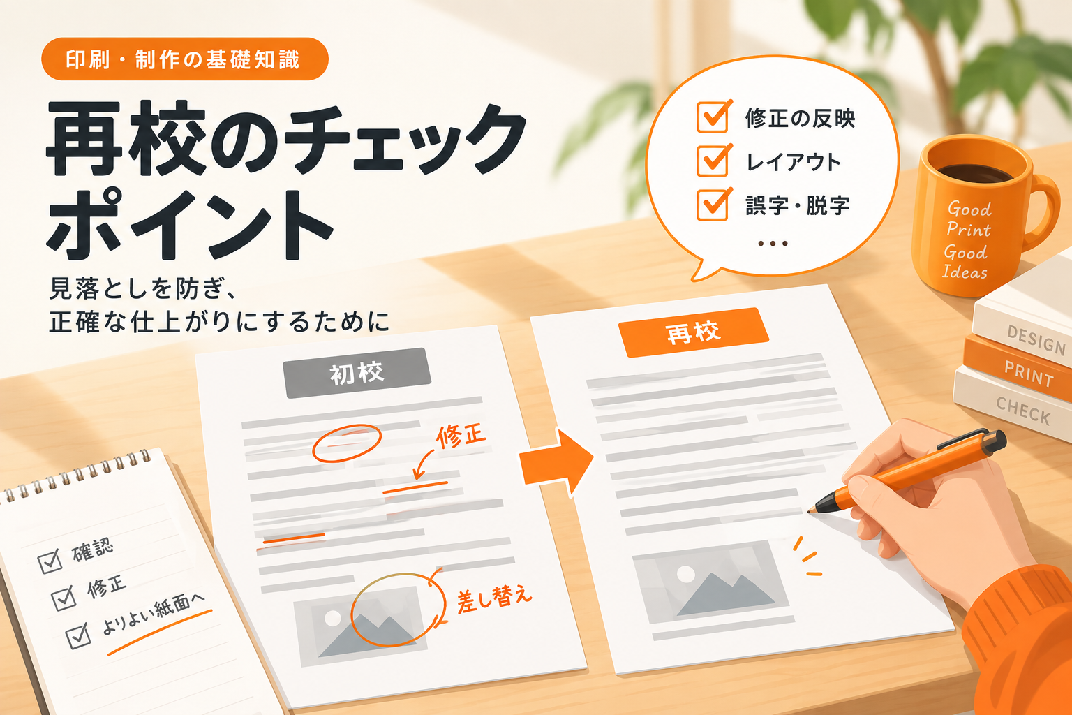 再校とは？初校・三校・校了との違いと確認ポイントをわかりやすく解説