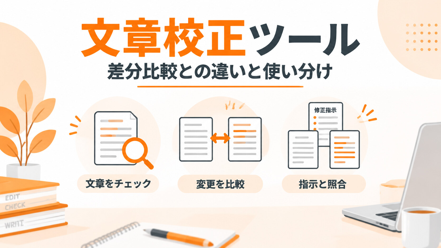文章校正ツールとは？差分比較との違いと使い分けを解説